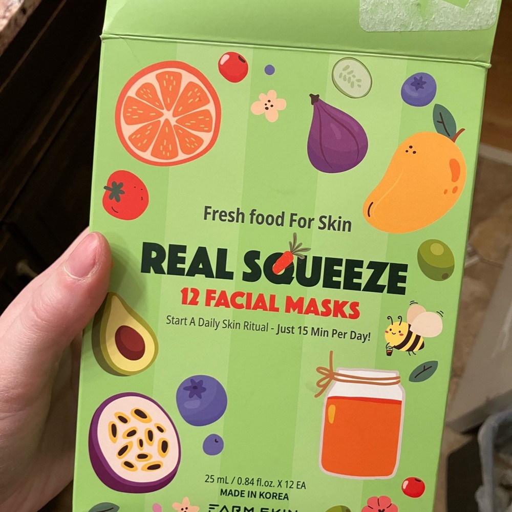Farm Skin Real Squeeze 8 Fresh Facial Masks
